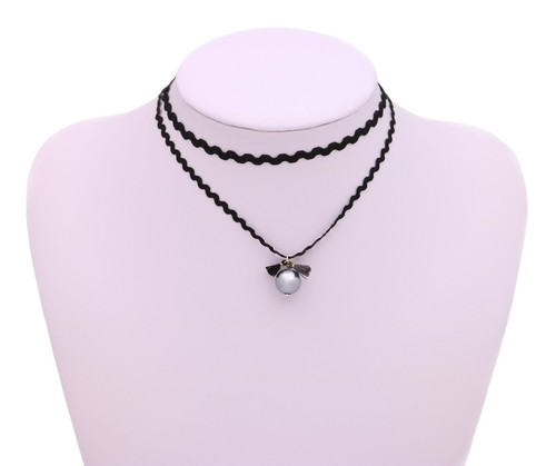 HIDAKA Orbit Watch Collar Necklace Black Short Choker Used | eBay