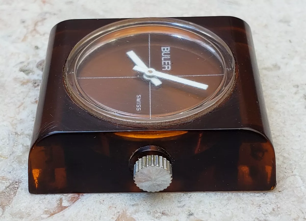 BULER PLEXI CASE MACHANICAL 34MM MENS VINTAGE WATCH
