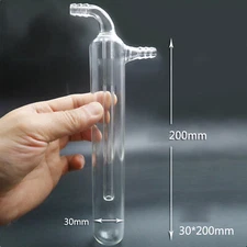 Glass Oil Bubbler for Laboratory Glassware Leakproof Type Liquid Sealing Tube