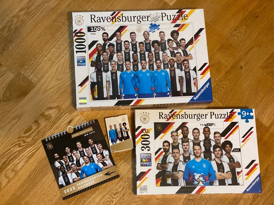 DFB NATIONALMANNSCHAFT 2x Puzzles+Postkartenkalender+Quartett+2x Adventskalender - Bild 2 von 4