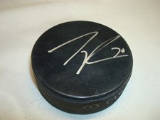 Tanner Pearson Signed Hockey Puck Autographed 1A