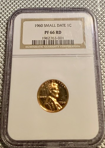 1960 1c Small Date Lincoln Memorial Cent NGC PF 66 RD - Picture 5 of 24
