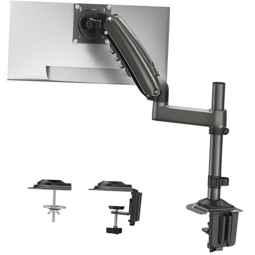 Single Monitor Mount, Adjustable Monitor Arm Desk Mount Fits 13-32 inch