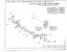 Snowbear Snow Plow Mount Kit Chevy Van 1500 2500 3500 78-96 62730