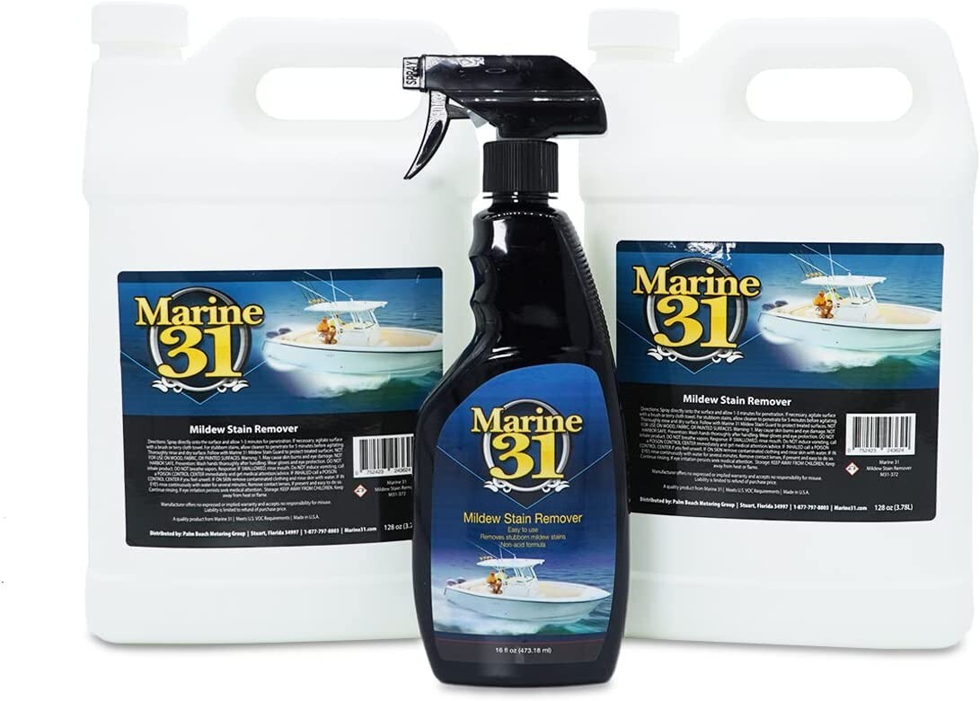 Marine 31 Mildew Stain Remover Value Pack 2 Gallon + 20 oz Spray M31
