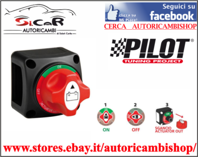Interruttore Stacca Batteria - Max 32 V DC 200A CONT 300A INT On/Off