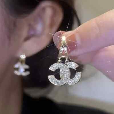 2 Ct Round Cut Simulated Diamond Fancy Earring 14k Yellow Gold Plated 925 Silver