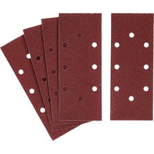 Image of Stanley Punched Clip On 1/3 Sanding Sheets 100g Pack of 5