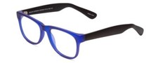Gotham 253 Unisex Classic Designer Reading Glasses in Matte Sapphire Blue 52 mm