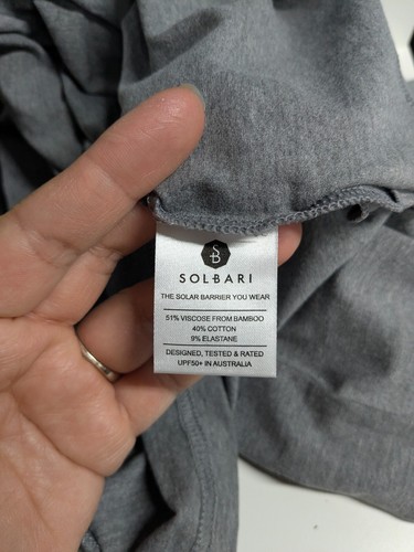 Solbari Performance T-Shirt Men Size XL Pullover UPF50+ Athleisure Bamboo Blend - 第 10/11 張圖片