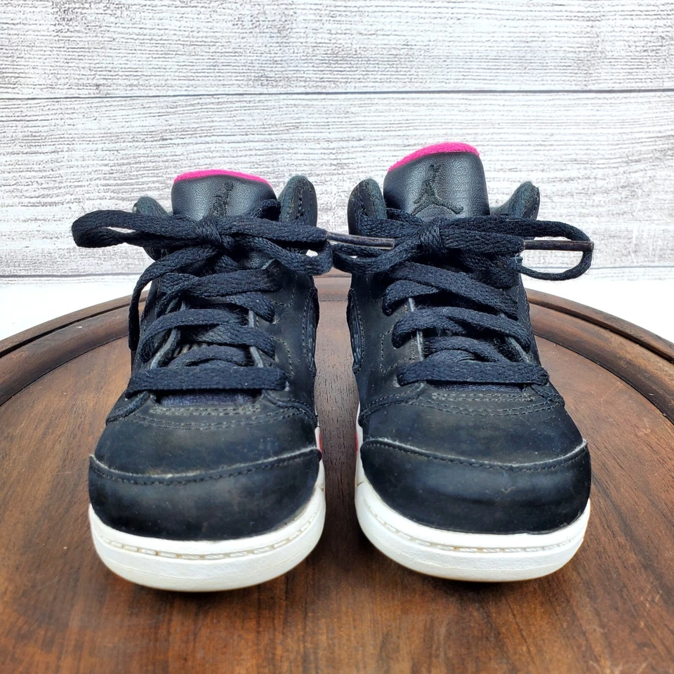 Nike Air Jordan Retro 5 Rosa Mortal Talla 8C Niño Bebé Zapatos 725172-029  Foto 2 de 4