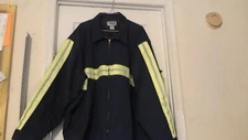 Uniwear By  Unifirst Hi-Vis Fold Collar Work Jacket ( 5XL-LN ) Blue Pre-Owned