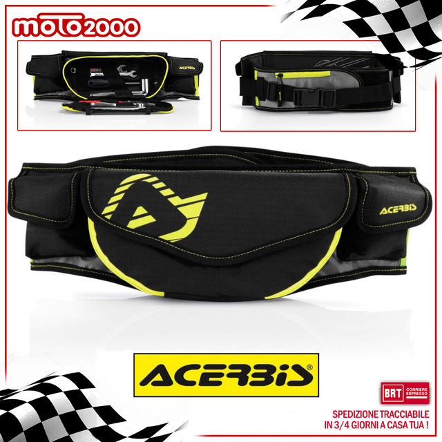 Marsupio Acerbis RAM 2 litri Nero/giallo Fluo | Acquisti Online su eBay
