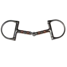 Bit SS Racing D 5" Snaffle with  Copper Roller Mouth Piece #28009