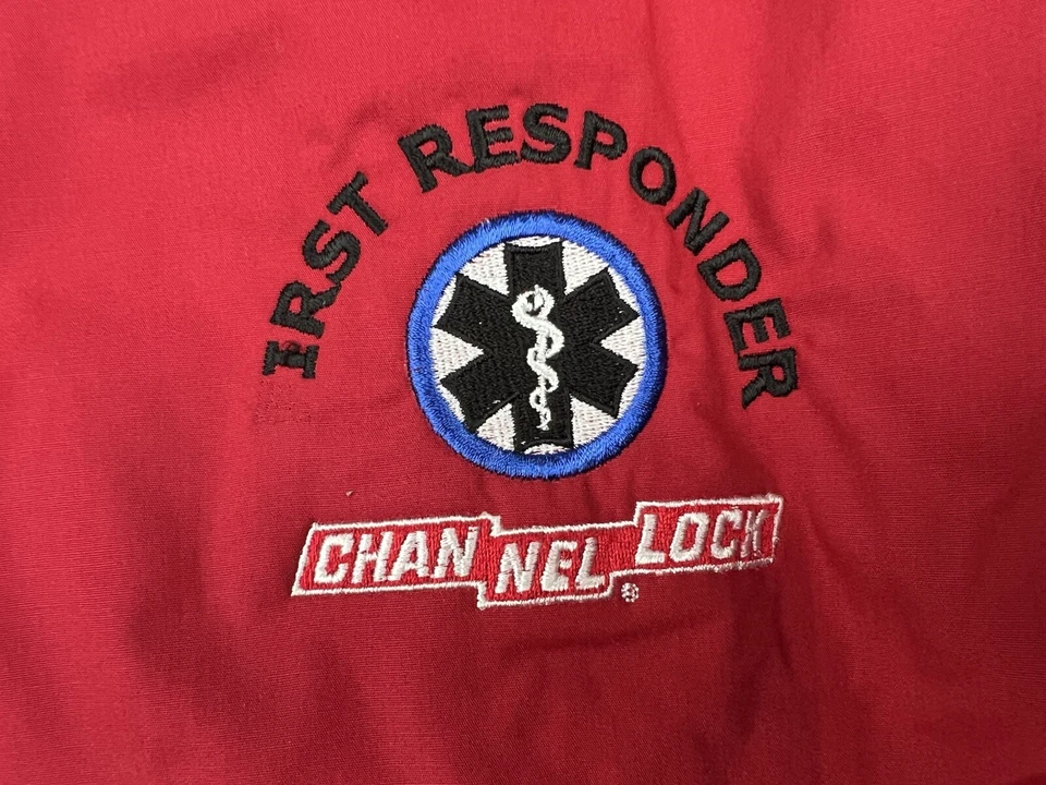 First Responder Jacket Mens XL Port Authority Full Zip EMS Channel Lock Red * - Image 3 of 4