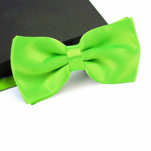 Classic Mens Womens Adjustable Bow Tie Pre Tied Plain Dickie Bowtie Wedding - Picture 30 of 101