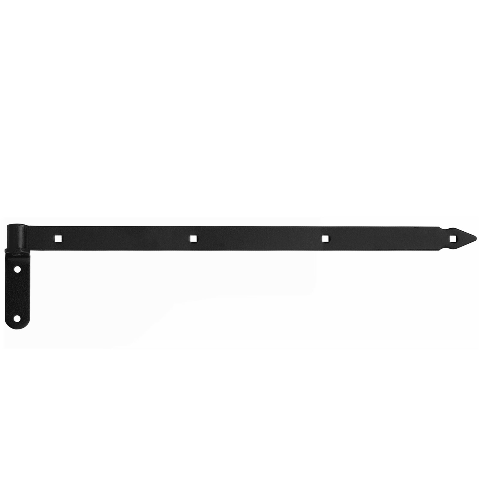 Shutter Hinge 600 x 30 X 4 MM With 14 Clamp Black Shop Door Gate