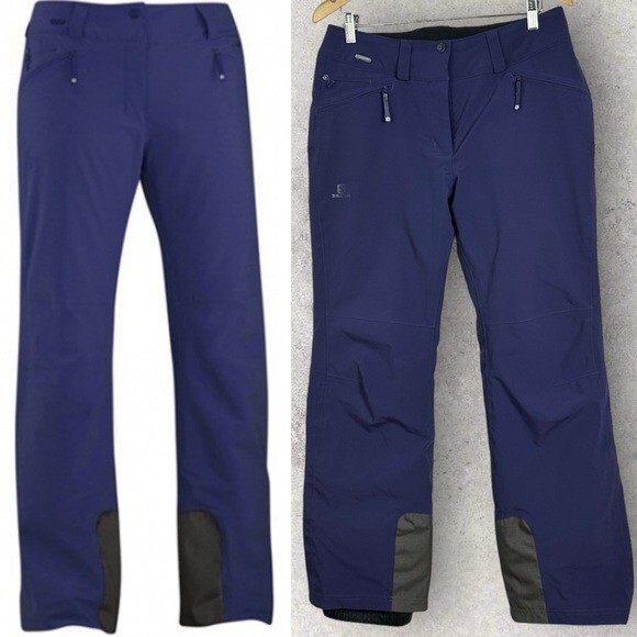 Salomon Brilliant Blue Snowpants Ski Pants Clima Pro Storm Womens Size  Medium M | eBay