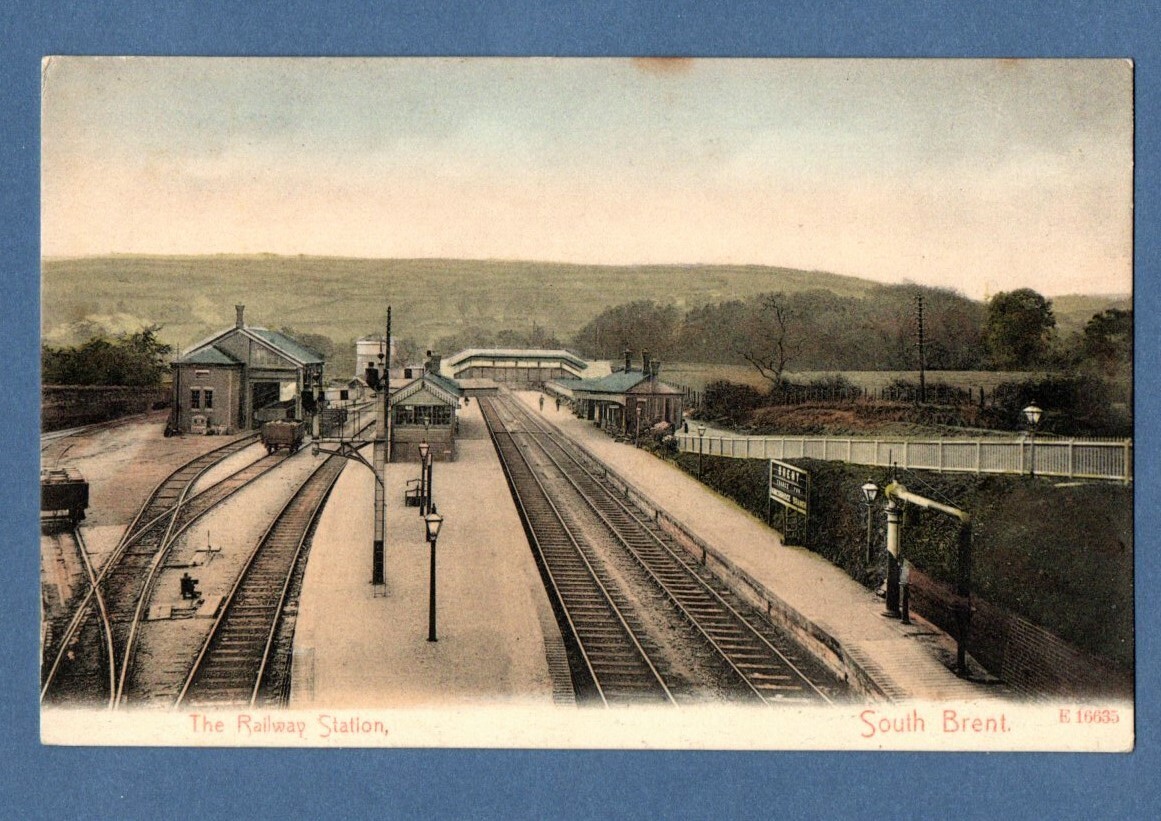 Railway Station South Brent Devon England published in London my ref565