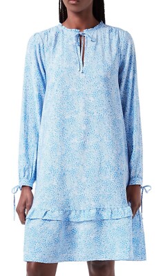 Scotch & Soda Amsterdam Blue Animal Print Short Straight Dress Size Small