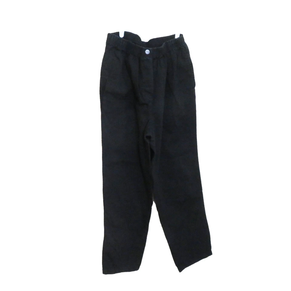 WOMAN WITHIN Pull On Pants Jeans Women's 16W Black Denim Elastic Waist Foto 4 de 4