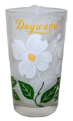 Dogwood Boscul Peanut Butter 11 OZ Glass 1950 s ~ Large Lettering
