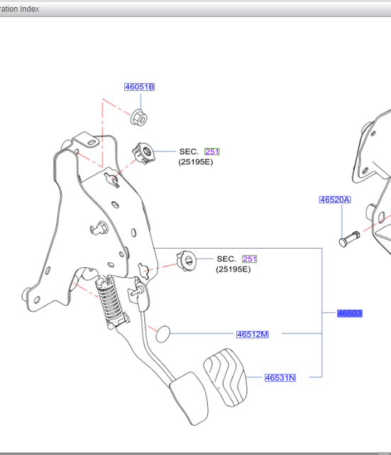 Nissan QASHQAI J11 Clutch Pedal 20142017 465034BG2B for sale online eBay