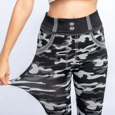Super Soft Slim Women Sexy Camouflage Jeans Leggings Stretch Slim Pants XS-XXXL