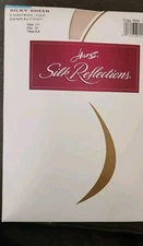 Vtg Hanes Silk Reflections Pantyhose Style 717 Size EF  "Buff" Control Top 