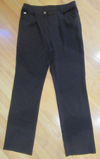 St. John Knits Dressy Casual Classic Stretch Fit Straight Leg Pants Brown sz 8