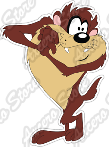 Taz Tasmanischer Teufel Lustig Cartoon Auto Stossstange Vinyl Sticker Aufkleber 4 X5 Ebay