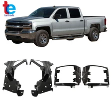 Front Bumper Inner Side Bracket+Bumper Bracket For 2016-2018 Silverado 1500