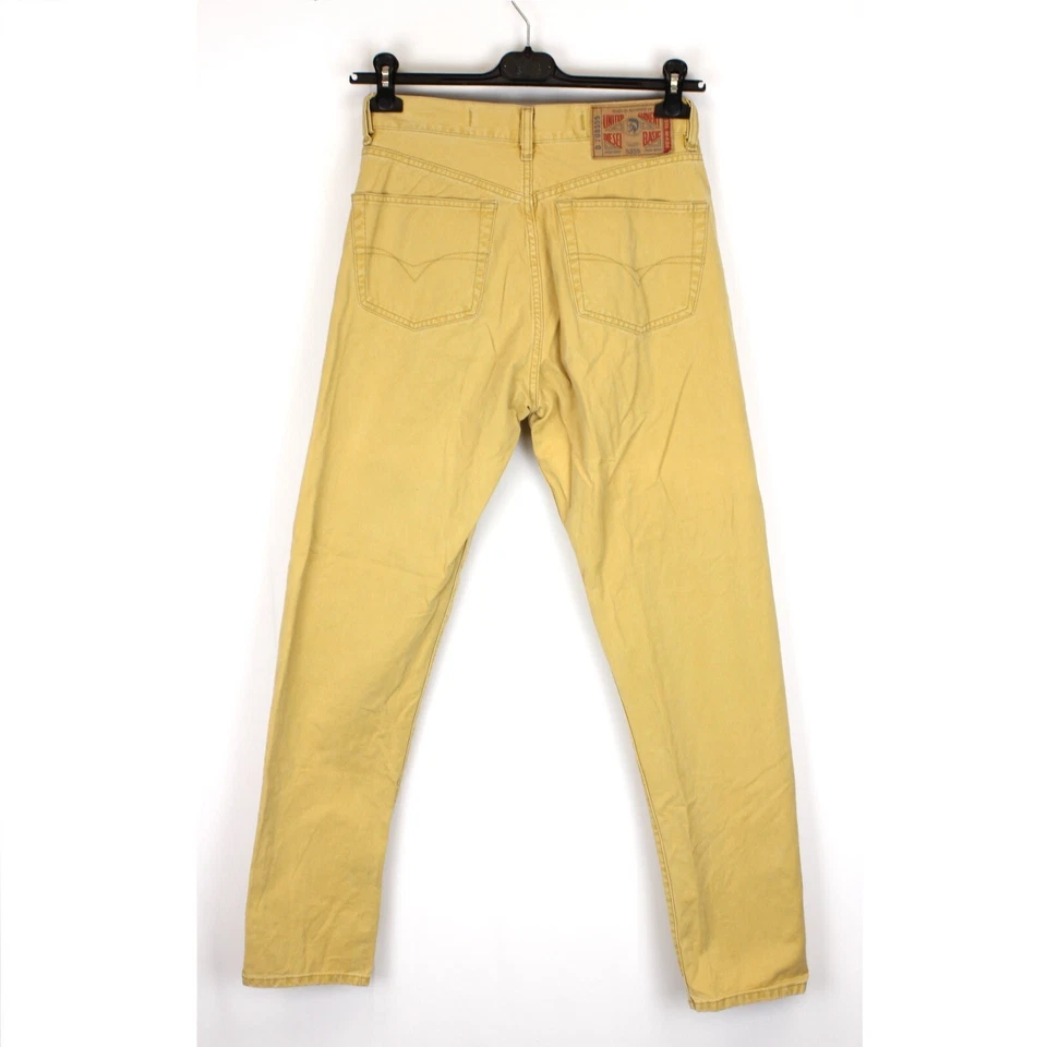 Jeans DIESEL BASIC JEANS Hombres Vintage Talla W31 L32 Slim Fit Amarillo Deni... - Imagen 2 de 4
