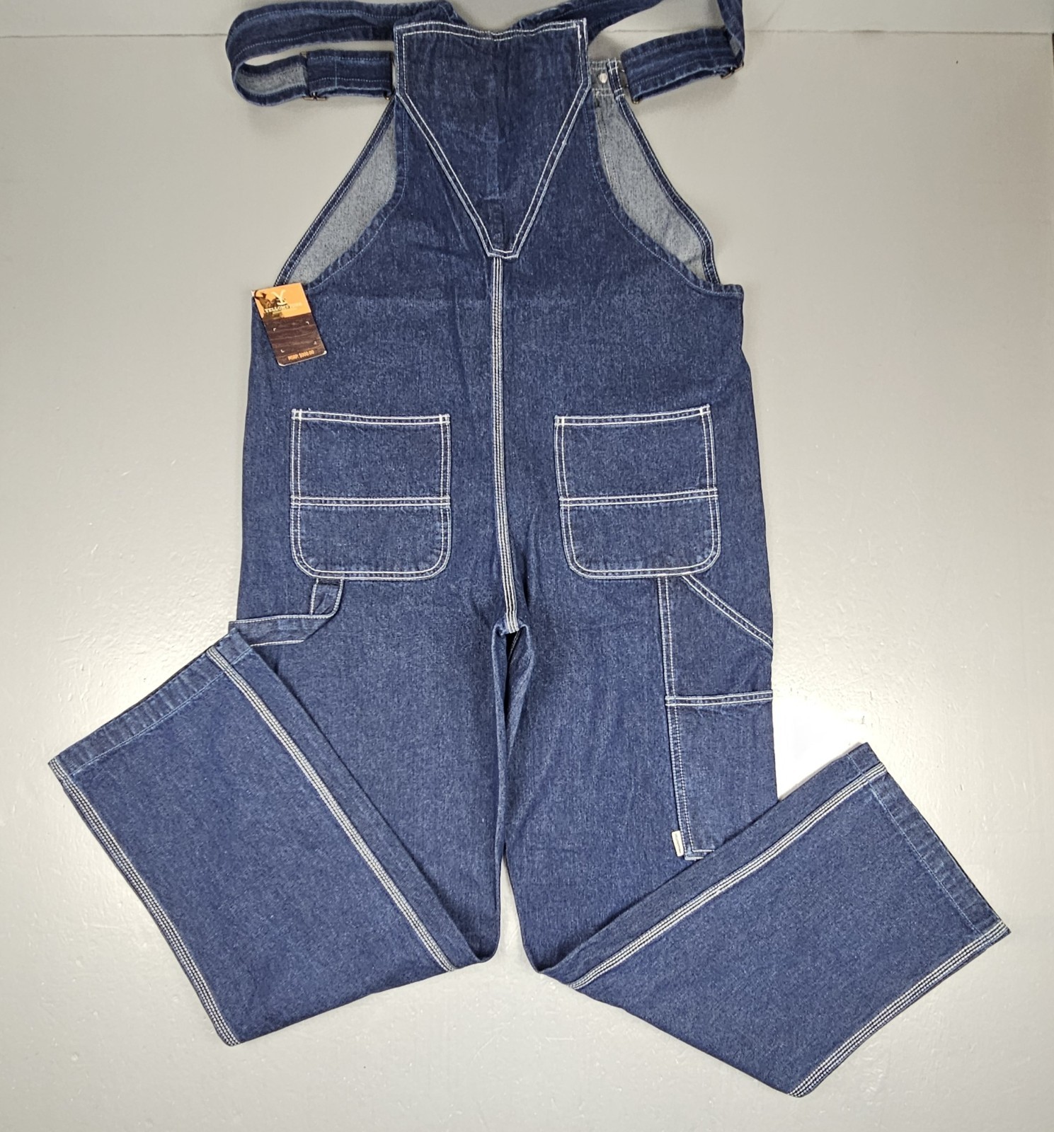 Yellowstone Dutton Ranch Jean Overalls Mens 34x32 Blue Denim Workwear ...
