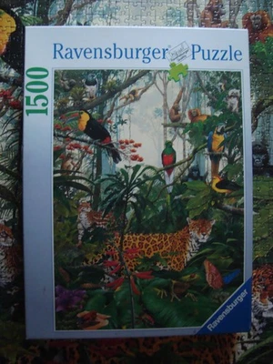 PUZZLE (1500 Teile) - IM REGENWALD (Ravensburger 1996) Paul Kratter Portal Publ. - Bild 1 von 2