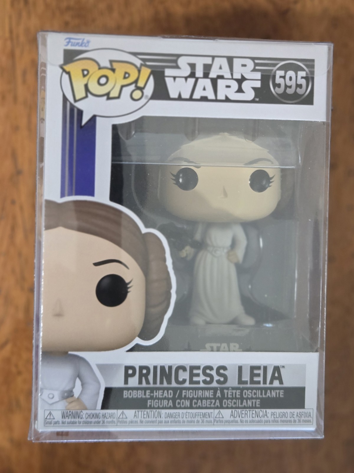 Funko Pop #595, Star Wars Princess Leia, Bobble-Head, New