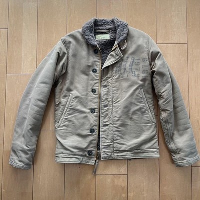 Buzz Rickson's N-1 Deck Jacket XS Stencil Rare Vintage USN Coat #FF ZBA