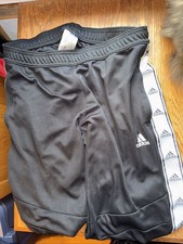 Adidas, Women s Medium Black Track Pants. Zip Pockets and Legs. Nice