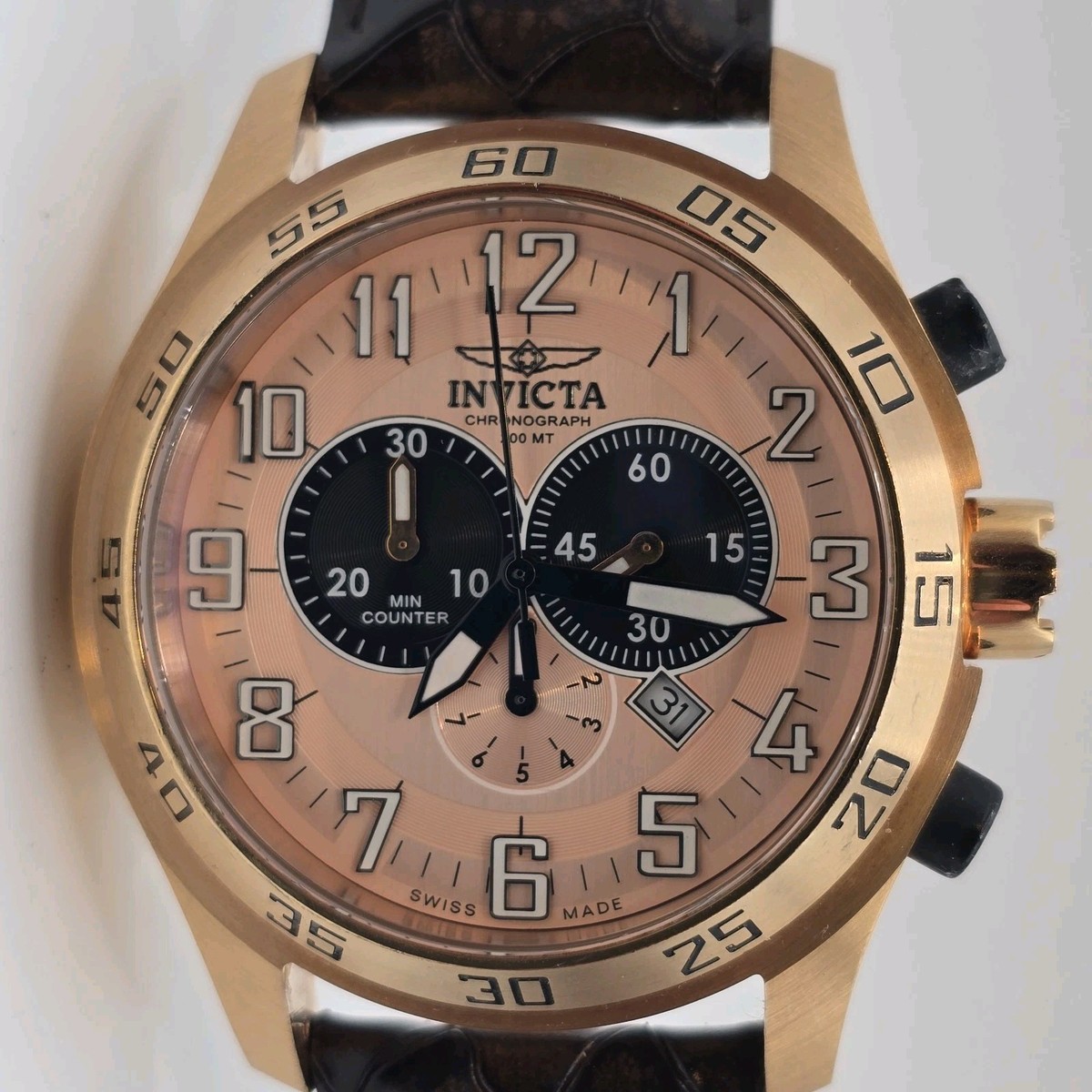 Invicta Sea Spider Chronograph Rose Gold Watch 4598 50mm | eBay