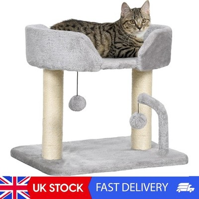 Cat Scratching Post Cat Tree Tower With Bed For Indoor Cats Scratcher Toy Balls