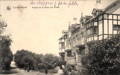 Ak Lombardsijde Lombartzyde Westflandern, Avenue de la Reine - 5134204