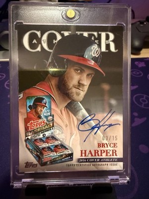 2026 Topps Cover Athletes Bryce Harper Auto 03/15 PHILLIES JERSEY MATCH #CA-BH