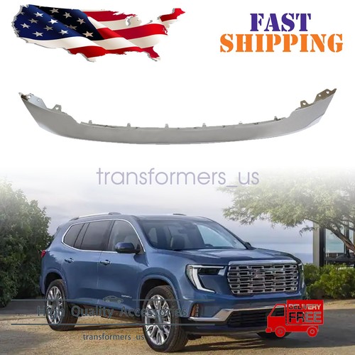 For 2017 18 2019 GMC Acadia Front Bumper Skid Plate Trim Valance Chrome ...
