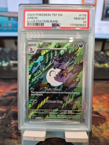 Pokemon TCG Arbok Card 176/162 Temporal Forces PSA 10 Gem MINT
