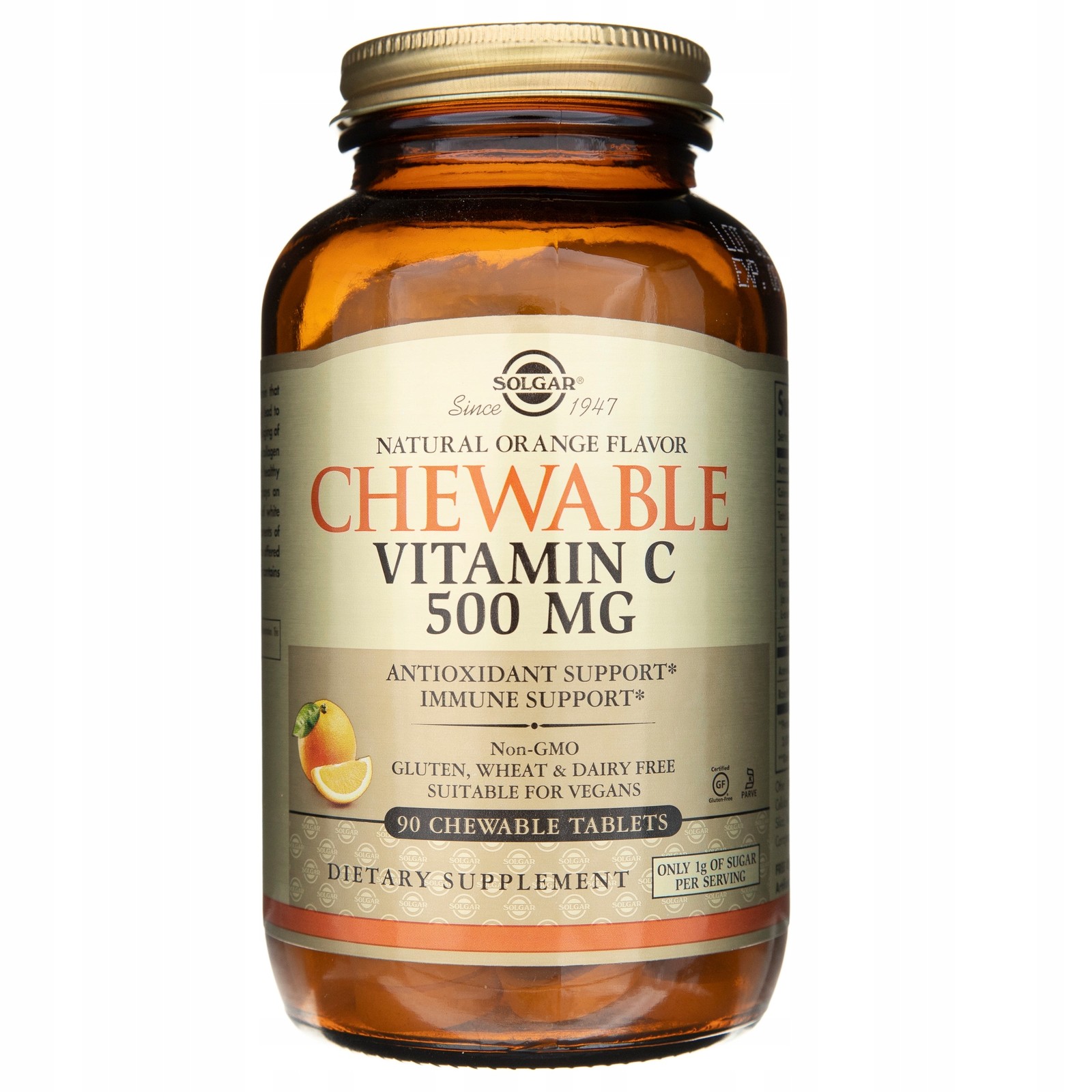 Solgar Vitamina C 500 mg Aspirazione Arancia 90 t