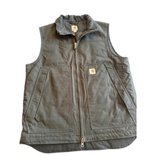 Carhartt Mens Insulated Duck Vest LT Black Outdoor Workwear Utility 101494 001