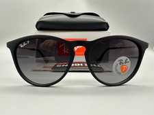 New Ray-Ban RB4171 Erika Matte Black/ Grey Polarized Gradient Women's Sunglasses