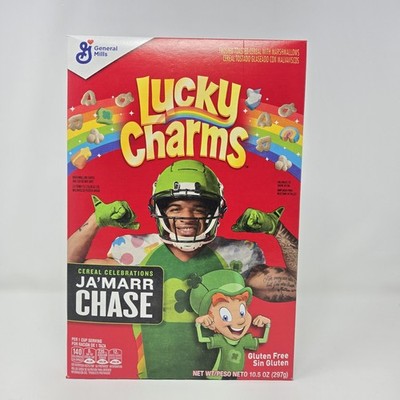 Lucky Charms Cereal Celebrations   Ja'Marr Chase Edition   General Mills   10.5