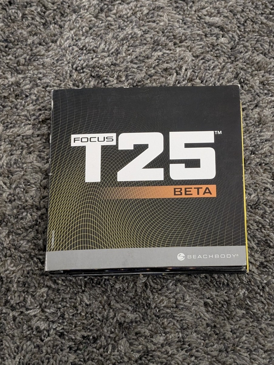 FOCUS T25 Alpha + Beta Get It Done Workout 9 Disc DVD Set Very