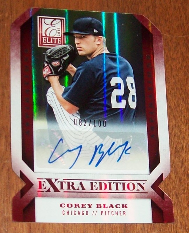 2013 Panini Elite Extra Edition Corey Black Autographed Card-082/100